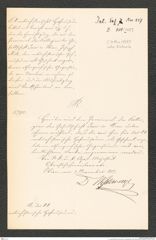 k.k. naturhistorisches Hofmuseum, Intendanzakten 1885-1896 (Hauer), Aktenzahl Z.418/1887, Seite 1
